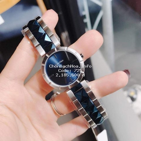 Đồng hồ nữ Calvin Klein K5T33T4N - Máy Thuỵ Sĩ - Kính khoáng cứng - Dây kim loại ceramic chính hãng