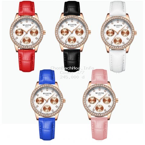 Đồng hồ nữ  wlisth cao cấp phong cách Hàn Quốc EF0907