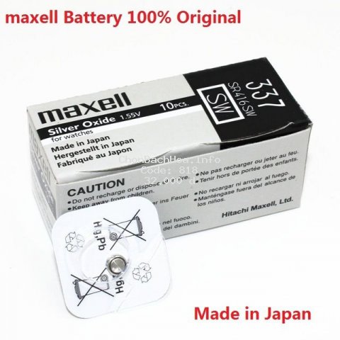 Pin Đồng Hồ Maxell 337 ♥️FREESHIP♥️ Giảm 10k khi nhập mã [DAYDA10] SR416SW Japan (vỉ 1 viên)