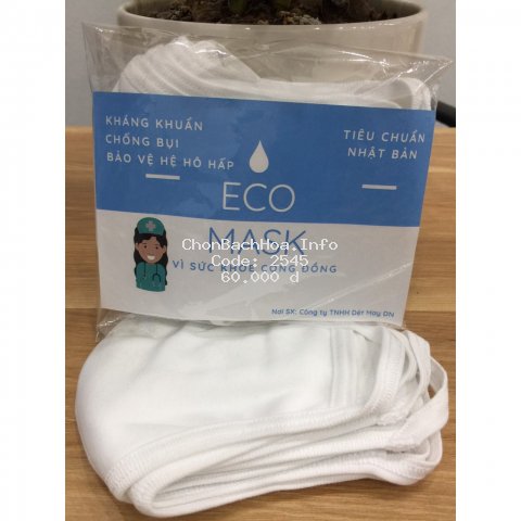 Combo 10 Khẩu trang vải kháng khuẩn Eco Mask xuất khẩu Nhật