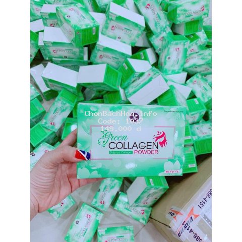 Diệp Lục Collagen - Đẹp Da, Mờ Nám, Tàn Nhang - Hộp 30 Gói