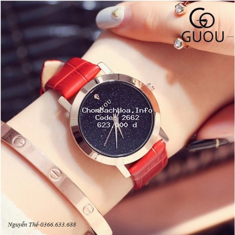 Đồng hồ nữ chính hãng đẹp Guou #NU071