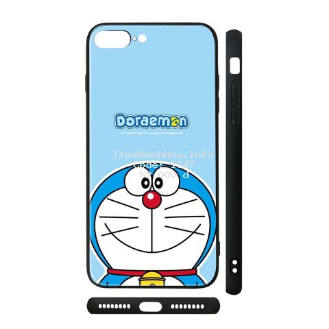 Ốp lưng kính iPhone in hình Doremon - Dor004 ( có đủ mã máy )