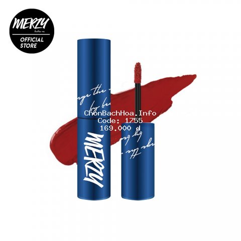 (Phiên bản giới hạn Classic Blue) Son kem lì Merzy The First Velvet Tint Limited Edition V6 – Firenze Negroni 4,5g
