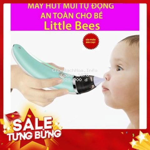 [SALE TƯNG BỪNG] Hút Mũi Điện Tử Đầu Mềm Cho Bé Little Bees