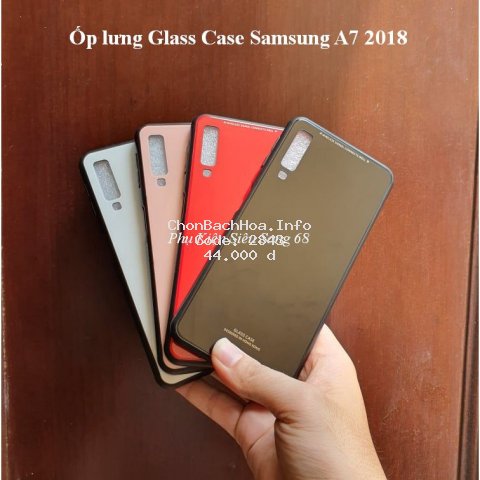 A7 2018| Ốp lưng kính cường lực Glass Case Samsung A7 2018 - PK68