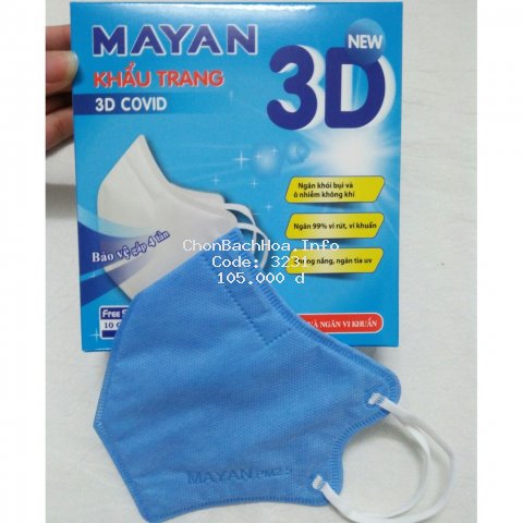 Combo 10 Khẩu Trang Mayan 3D