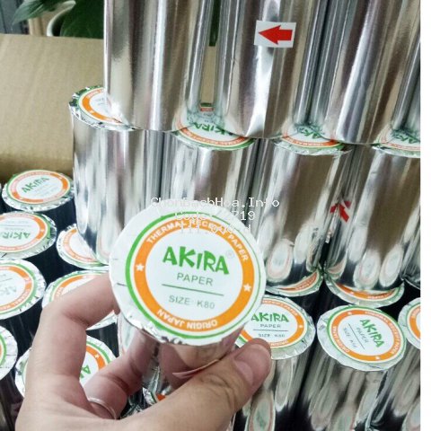 COMBO 20 cuộn giấy in nhiệt in hóa đơn K80 Akira