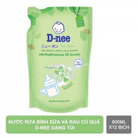 Nước rửa bình sữa Dnee Organic 600ml