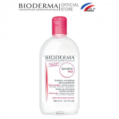 Dung dịch làm sạch và tẩy trang công nghệ Micellar Bioderma Sensibio H2O - 500ml
