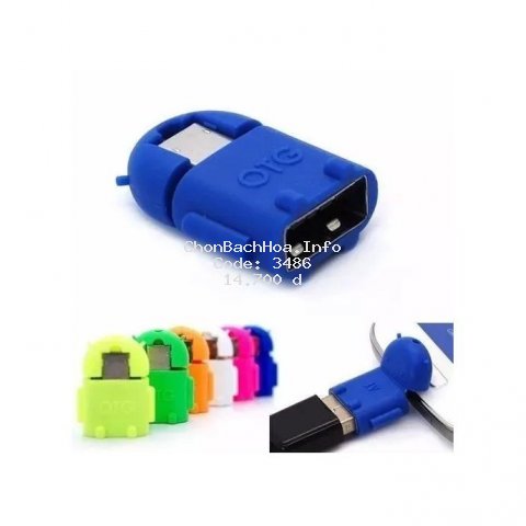 (giá ưu đãi) (HÀNG MỚI) JACK CHUYỂN USB RA MICRO USB HÌNH ANDROID