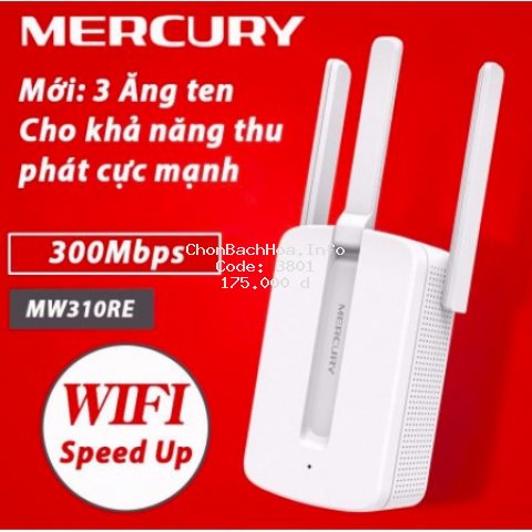 Kích Sóng Wifi Repeater Mercury Chính Hãng - Bảo Hành 6 Tháng