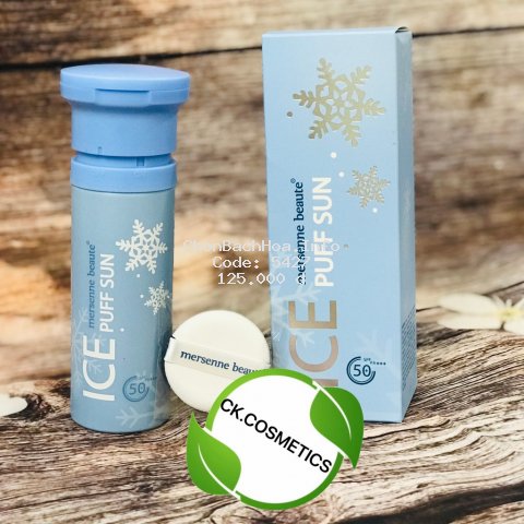 Kem Chống Nắng 3in1 Make Up Mát Lạnh Mersenne Beaute Ice Puff Sun SPF50+ 100ml