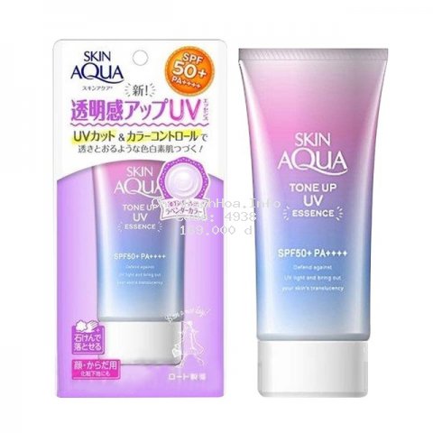 [Mã COSHIT06 giảm 12% đơn 235K] (bill) Kem chống nắng Skin Aqua Tone up UV Essence SPF 50+ PA++++ 80gr nội địa Nhật