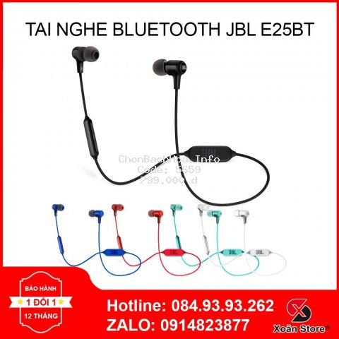 Tai nghe Bluetooth JBL E25BT Chính hãng mới 100%