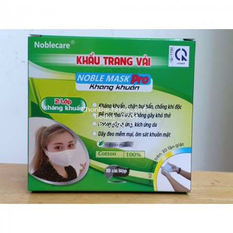 Khẩu trang vải kháng khuẩn Noble Mask Pro