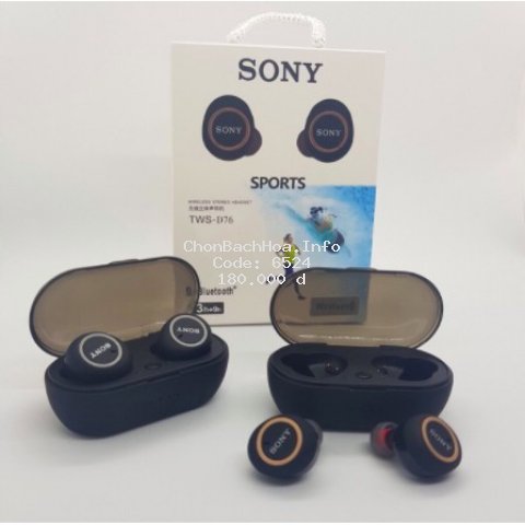 [Rẻ Nhất] Tai Nghe Bluetooth Sony Sport TWS D76 Cực Chất