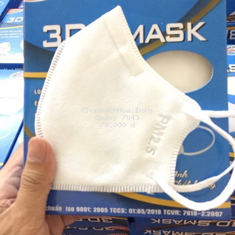 [Chính hãng] Khẩu trang Nam Anh 3D Smask 4 lớp kháng khuẩn cao cấp 20 chiếc/hộp