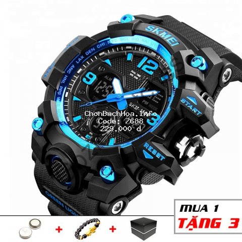 Đồng hồ nam SKMEI điện tử thể thao chính hãng đa chức năng siêu bền chống nước SME25- Sport.watch