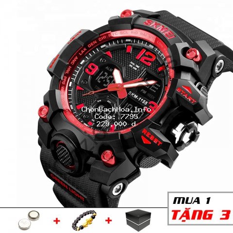 Đồng hồ nam SKMEI điện tử thể thao chính hãng đa chức năng siêu bền chống nước SME25  -Sport.watch