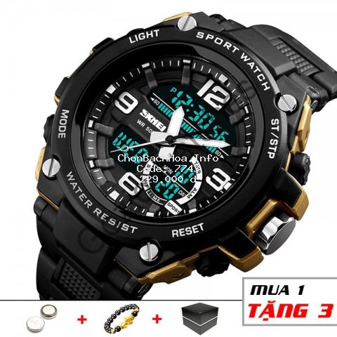 Đồng hồ nam thể thao điện tử chính hãng chống nước chịu va đập cực bền SKMEI SM22 - Sport.watch