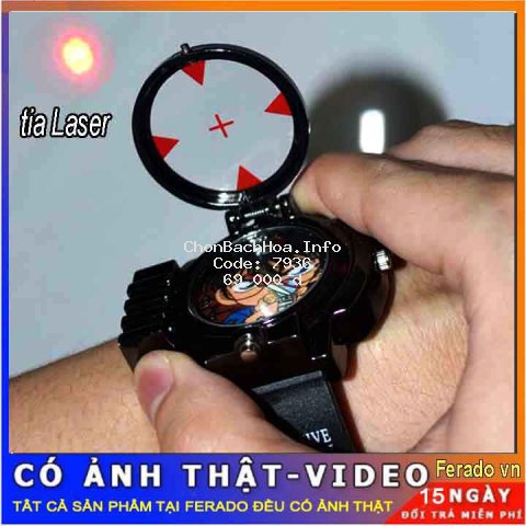 Đồng hồ trẻ em Conan đeo tay bắn laser