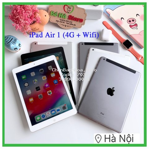 iPad Air 1 - 16/ 32/ 64Gb (Wifi + 4G) - Zin Đẹp 99% Như Mới (BH 6 tháng)