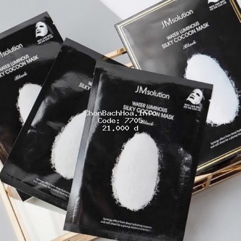 Mặt nạ tơ tằm trắng da JM Solution- Water Luminuos Silky Cocoon Mask