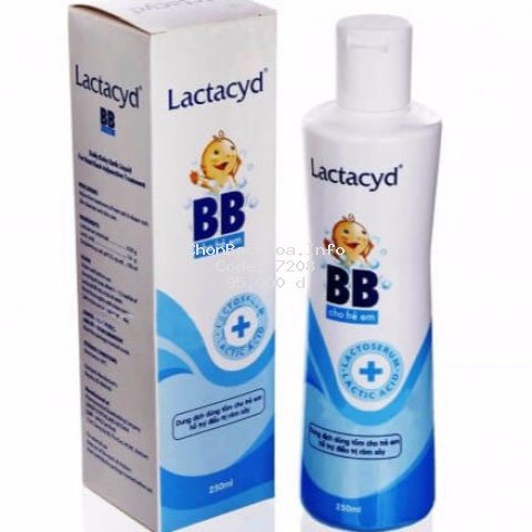 Sữa tắm lactacyd BB cho trẻ em hỗ trợ điều trị rôm sấy- 250ml