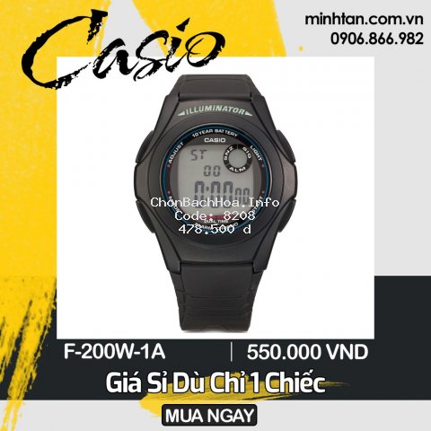 Đồng hồ trẻ em Casio F-200W-1ADF