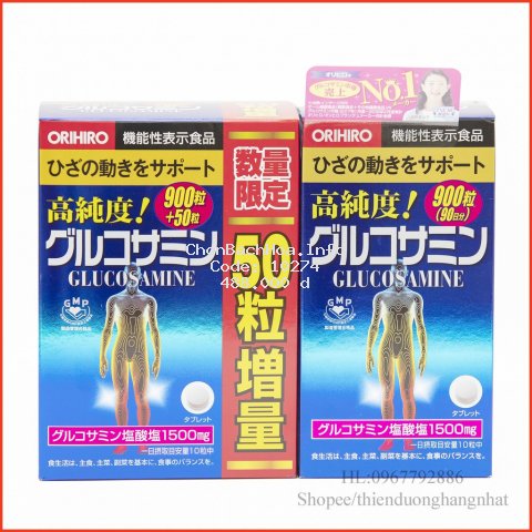[Date 06/2023] Viên bổ xương khớp Glucosamin 900v/950v Nhật Bản
