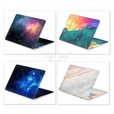 Decal dán laptop họa tiết nghệ thuật nhiều màu sắc cho HP/ Acer/ Dell /ASUS/ Sony/Xiaomi/Macbook Air