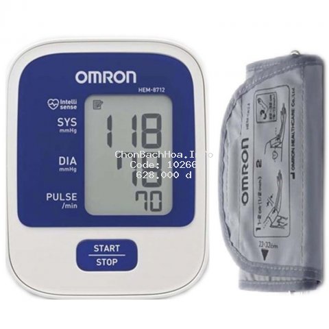 [Mã COSHOT28 hoàn 8% xu đơn 250K] Máy đo huyết áp bắp tay Omron HEM - 8712 BH 5 năm chính hãng DKSH