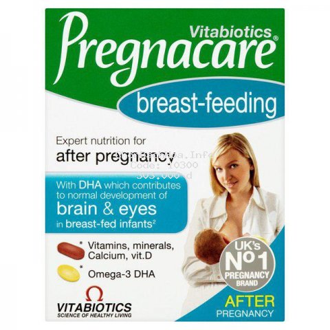 [Mã MKBCLUCKY giảm 8% đơn 400K] Vitamin tổng hợp Pregnacare Breast feeding Bú Anh 84 viên