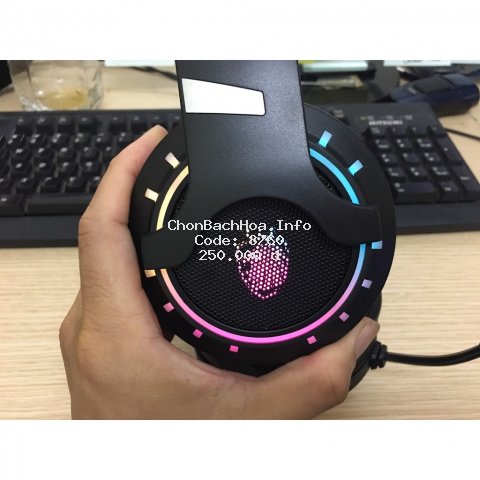 Tai nghe máy tính chơi game Tuner K3 âm thanh 7.1 Led RGB chụp tai có mic cổng USB dành cho game thủ - mẫu mới 2020