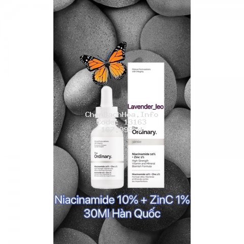 (Chính hãng) Ordinary Serum sáng da, se khít lỗ chân lông Niacinamide 10% + Zinc 1% ngừa mụn