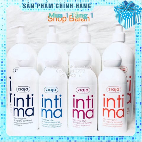 Dung Dịch Vệ Sinh Phụ Nữ 500ML - Intima Ziaja - Date 2022