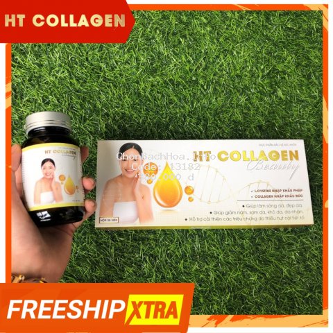 Viên uống trắng da bố sung Collagen HT COLLAGEN hiệu quả sau 1 tháng sử dụng