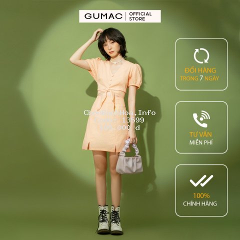 Áo kiểu nữ caro thắt eo GUMAC đủ màu, đủ size, thiết kế basic, năng động, trẻ trung AB1175