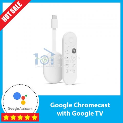 Google Chromecast with Google TV, 4K HDR, ra lệnh Tiếng Việt, có Remote thế hệ mới nhất - Android TV.