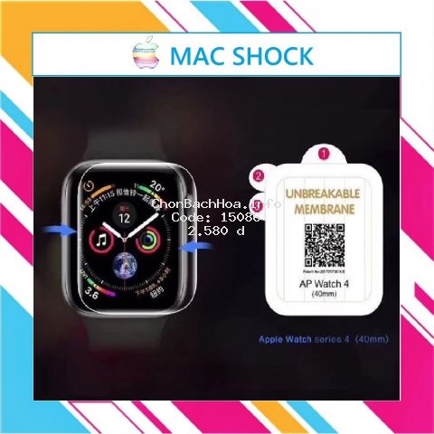 Miếng dán dẻo skin PPF Apple watch phục hồi trầy xước size 38 40 42 44mm - MACSHOCK