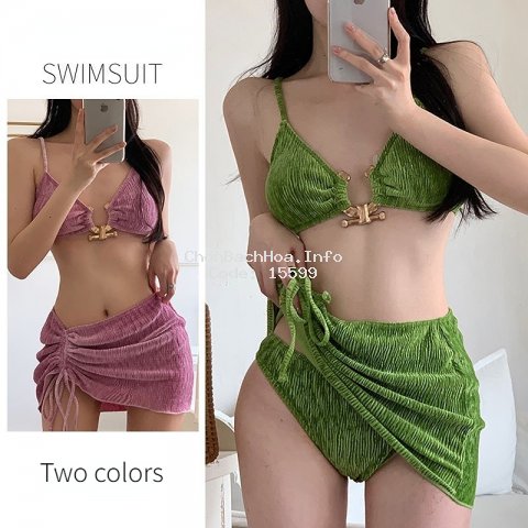 Bộ đồ bơi mới Sexy Three Pieces Velvet Vải Swimsuit XLYZC159