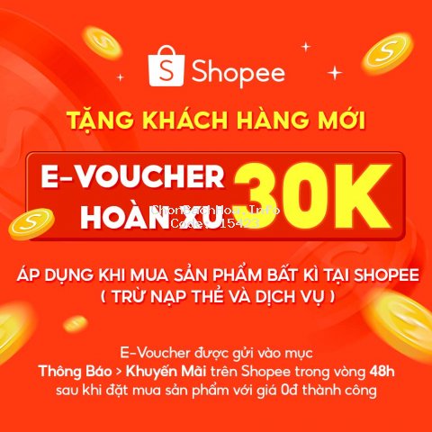 [E-voucher] Mã mua hàng Shopee (trừ Nạp Thẻ & Dịch Vụ) hoàn 30K xu cho khách hàng mới